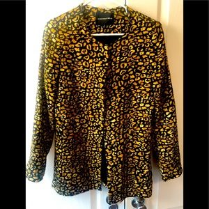 WHO WHAT WEAR leopard print jacket